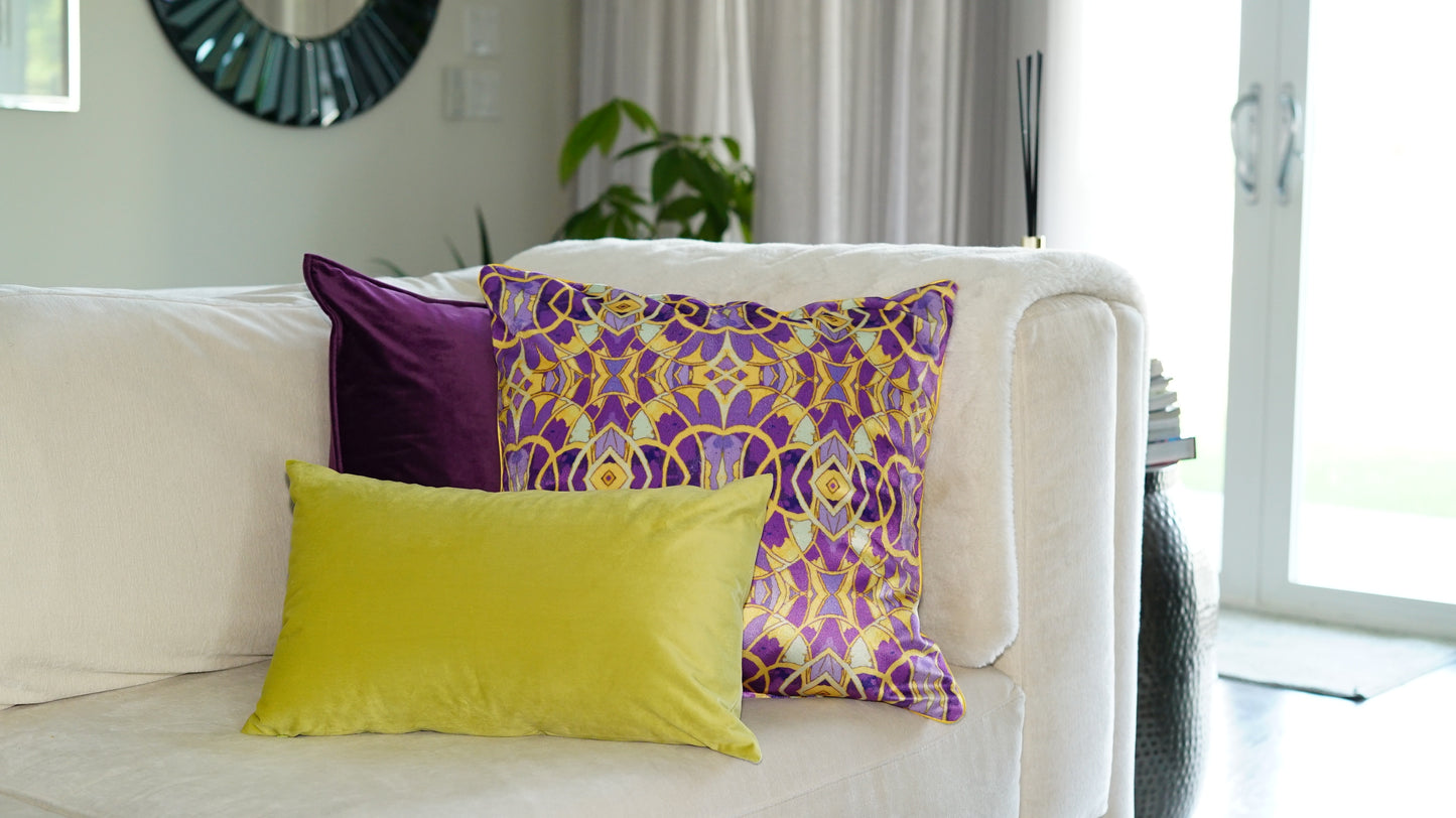 Kaleidoscope Throw Pillow (Cushion) Cover