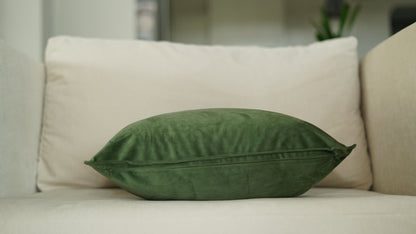 GreenGreen Solid Throw Pillow Cover