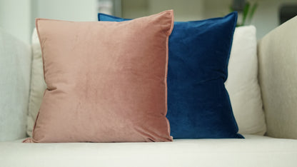 Pink Dusk Solid Throw Pillow Cover