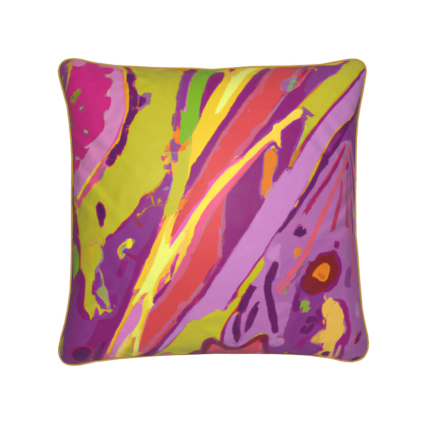 Tropical Paradise Velvet Throw Pillow (Cushion) Cover